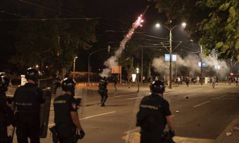 Belgrad, Proteste, polizei