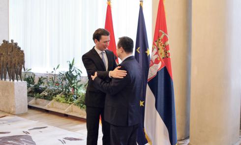 Sebastian Kurz, Ivica Dacic, Außenminister, Serbien, Balkan