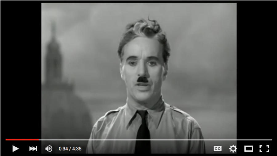 Charlie Chaplin, der große Diktator, Rede