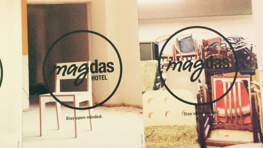 magdas Hotel, Flyer, Flüchtlinge, Integration